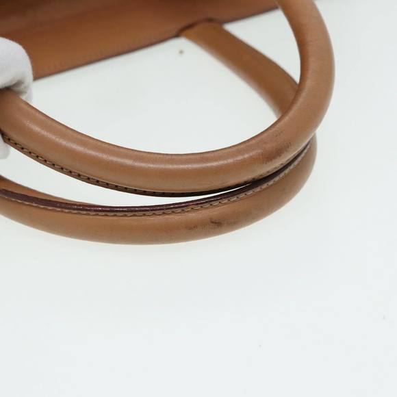 CELINE Macadam Canvas Hand Bag PVC Leather Brown Gold Auth 85545 - Picture 7 of 16